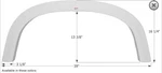 Icon 12187 Four Winds Polar White Single Axle Fender Skirt. Fixed Price $167.39.