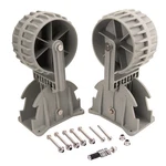 Inflatable Boat Launching Wheels Flipup Dinghy Wheeler Nylon Ribs Towing. Fixed Price $69.99.