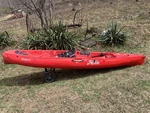 Hobie Quest 11 Kayak With Vantage Seat Plug In Wheels And Paddle Sit On Top. Fixed Price $699.99.