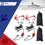 (2) Portable Marine Kayak Folding Anchor Kit Canoe Raft Boat Jet Ski 26.2FT Rope. Fixed Price $48.68.