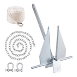 13 Lb Galv Fluke Anchor Kit M Rope 2.4 Chain Shackles For 21-30FT Boats. Fixed Price $68.99.