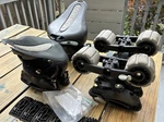 Yakima Kayak Roof Rack W/ Tie-downs Saddle Style Rollers Clamp On. Fixed Price $149.99.