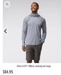 Nrs Silkweight Variable Hoodie Gray Integrated Neck Gaiter Thumb Holes Xxl. Fixed Price $40.00.