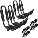 2PAIRS Universal Kayak Roof Rack, J-bar Top Carrier With Straps, Foam Pad &. Fixed Price $87.99.