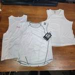 Lot Of 3 Mens Medium Triathlon Tanks Zoot Desoto Tritop Sleeveless White. Fixed Price $23.36.