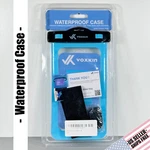 Universal Waterproof Case W/ Lanyard, Armband & Compass Clear Blue. Fixed Price $14.95.