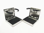 # 2 Pcs Marine Boat Rv Trailer Ss 304 Adjustable Drink Holder 4"X3.8". Fixed Price $42.95.