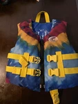 Mti Attitude Kids Watersport Tie Dye Life Jacket Vest 30-50LB Uscg Type Iii Pfd. Fixed Price $15.99.