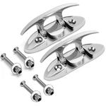 2 Pcs Boat Cleat 5" Pull Up Deck Hidden Flush Mount Stainless Steel Marine. Fixed Price $32.13.