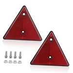 2-PACK Triangle Safety Reflectors Red Trailer Screw Mount On. Fixed Price $18.28.