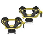 Edsrdplt 1005 2 Pcs Kayak Paddle Track Mount Holder, Yellow. Fixed Price $22.50.