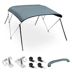 Autohaux 3 Bow Bimini Top Cover Boat Canopy 600D Canvas Sun Shade Stainless.... Fixed Price $152.72.