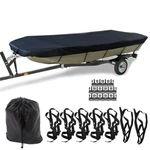 210D Trailerable Boat Cover 12FT Fit For Jon Beam Width Up To 56IN. Fixed Price $22.43.