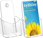 Acrylic Brochure Holder 4X9 Inches Slant Back Design Clear Display Stand Plastic. Fixed Price $14.32.
