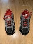 New With Box Columbia Youth Redmond Waterproof Sneakers Gray/black/red Size 4. Fixed Price $22.99.