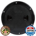 Seaflo - 8" Black Circular Non Slip Inspection Hatch W/detachable Cover (4"). Fixed Price $28.49.