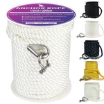 Veithi Boat Anchor Rope 200 Ft X 1/2 Inch White 3 Strand Line. Fixed Price $145.91.