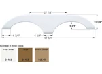 Icon 01649 FS710 Replacement Tandem Axle Fender Skirt For Keystone Rvs - Bronze. Fixed Price $210.39.
