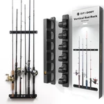 Ojydoiiiy Wall Mount Fishing Rod Holders,vertical Pole Storage Rack For. Fixed Price $16.61.