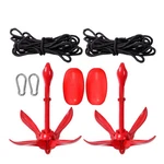 For Canoe Kayak Raft Sailboat Fishing Jet Ski 2PACK Folding Anchor Buoy Kit. Fixed Price $65.31.