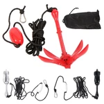 Portable Folding Marine Anchor Kit Pwc Raft Boat Kayak Canoe 1.5/3.3/5.5/7.05LB. Fixed Price $14.86.