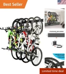Stainless Steel Bike Storage RACK,6 Hanger Wall Mount For Home &.... Fixed Price $57.98.
