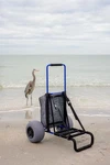 My Beach Cart Aluminum Foldable Wagon 13" With Big Balloon Tires. Fixed Price $80.00.