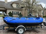 14'8" Saturn Triton Whitewater Raft With Custom 3-SEAT Nrs Fishing Frame Package. Fixed Price $5400.00.