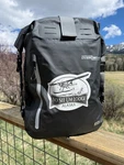 Overboard Pro-sports 30L Waterproof Backpack Black Alaska See Um Lodge Logo. Fixed Price $75.00.