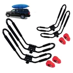 Fdb J Cross Bar 2 Pairs = 4 Pcs Universal Kayak Canoe Top Mount Carrier Black. Fixed Price $53.99.
