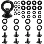 Elsjoy Pack Track Mount Tie Down Anchor For Roof Rack, M8, Black. Fixed Price $26.05.