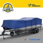 Seal Skin Trailerable Pontoon Boat Cover, Waterproof Protection, Uv Resistant. Fixed Price $179.00.