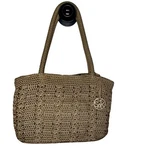 The Sak Double Strap Crochet Shoulder Bag Beige Beach Tote Coastal. Fixed Price $22.00.
