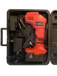 Stalwart 18V Cordless Air Compressor With Charging Adapter And Extension Tube. Fixed Price $29.99.