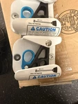 Python Multi Purpose Rope Cinch White / Blue For 1.125" Rail Marine Boat (4PACK). Fixed Price $150.00.