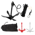 Complete Folding Anchor Kit With 26.2 Ft Rope & Buoy For Kayak Pwc Boat Canoe. Fixed Price $15.27.