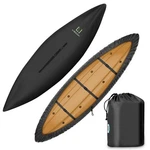 Libzaki 13.8-15FT Kayak Canoe Cover, Waterproof Uv Protection, 300D Oxford Black. Fixed Price $71.07.