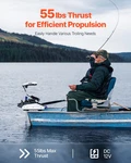 Electric Trolling Motor, 12V 55LBS Thrust With Gps, 54-INCH Shaft. Fixed Price $1569.42.