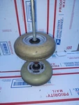 Used Wheeleez Polyurethane Beach Wheels Tires Set. Fixed Price $9.95.