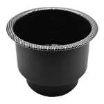 Marine City Cup Holder With Center Drain Hole, Black Carbon Fiber For Boats. Fixed Price $19.99.