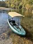Cro 2'X5' Canoe/kayak Shade Bimini Top - Block From Rain/sun Black Frame. Fixed Price $139.00.