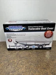 Shoreline Marine Sz 17-19" 150-DENIER Polyester Boat Cover Gray. Fixed Price $60.00.