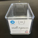 Case Of 8 New - Idesign Clear Stackable Modular Drawer Organizer 3.25X4.74X3.25. Fixed Price $19.99.