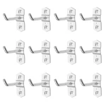 12 Pcs Metal Square Peg Board Hooks Heavy Duty Display Supermarket Shelf Rack. Fixed Price $22.87.