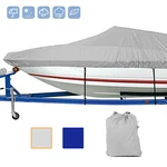 Trailerable Boat Cover Uv Resistant Waterproof Marine Grade V-hull Fishing. Fixed Price $35.86.