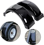 Ecotric 2 Pcs Trailer Fenders W/steps Compatible With 13" Black,. Fixed Price $94.99.