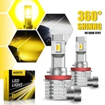 M4 H8/11/16JP Car Drl High Power White&amber Led Fog Driving Lamp 20000LM Bulb. Fixed Price $24.69.