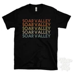 Soar Valley Repeated Retro Style T-shirt & Womens Uk Place Name Gift. Fixed Price $21.48.