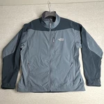 The North Face Apex Men's Softshell Jacket Xxl Gray Black Stand-up Full Zip. Fixed Price $14.99.