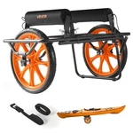 Vevor Kayak Cart 330 Lbs Detachable Canoe Carrierwith 15-INCH Solid Rubber Tires. Fixed Price $96.99.